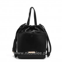 Modern pouch bag black, torebka