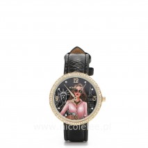 Career woman classic diamond watch, zegarek