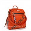 Basic multifunctional backpack orange, plecak