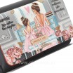 Double queens phone wallet crossbody, portfel
