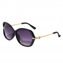 Sunglasses oval butterfly black, okulary