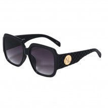 Sunglasses square quilted black, okulary