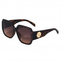 Sunglasses square quilted leopard, okulary