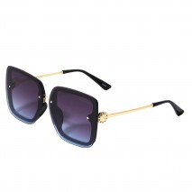 Sunglasses slim rectangle blue, okulary