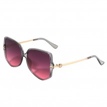Sunglasses geometric pink, okulary