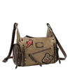Multi patch crossbody, taupe, torebka