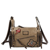 Multi patch crossbody, taupe, torebka