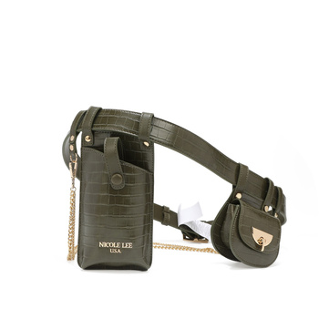 Chain double fanny pack olive, nerka