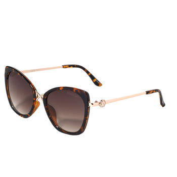 Sunglasses cat eye leopard, okulary